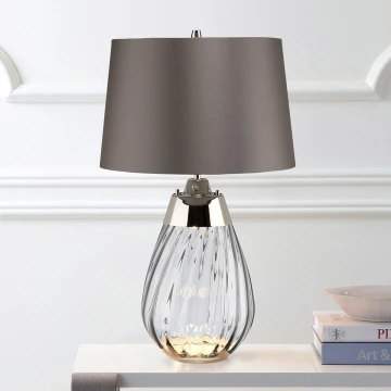 Elstead - LED Tafellamp LENA 1xE27/60W/230V + 1xGU10/7W 60,5 cm grijs