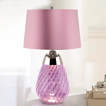 Elstead - LED Tafellamp LENA 1xE27/60W/230V + 1xGU10/7W 60,5 cm roze