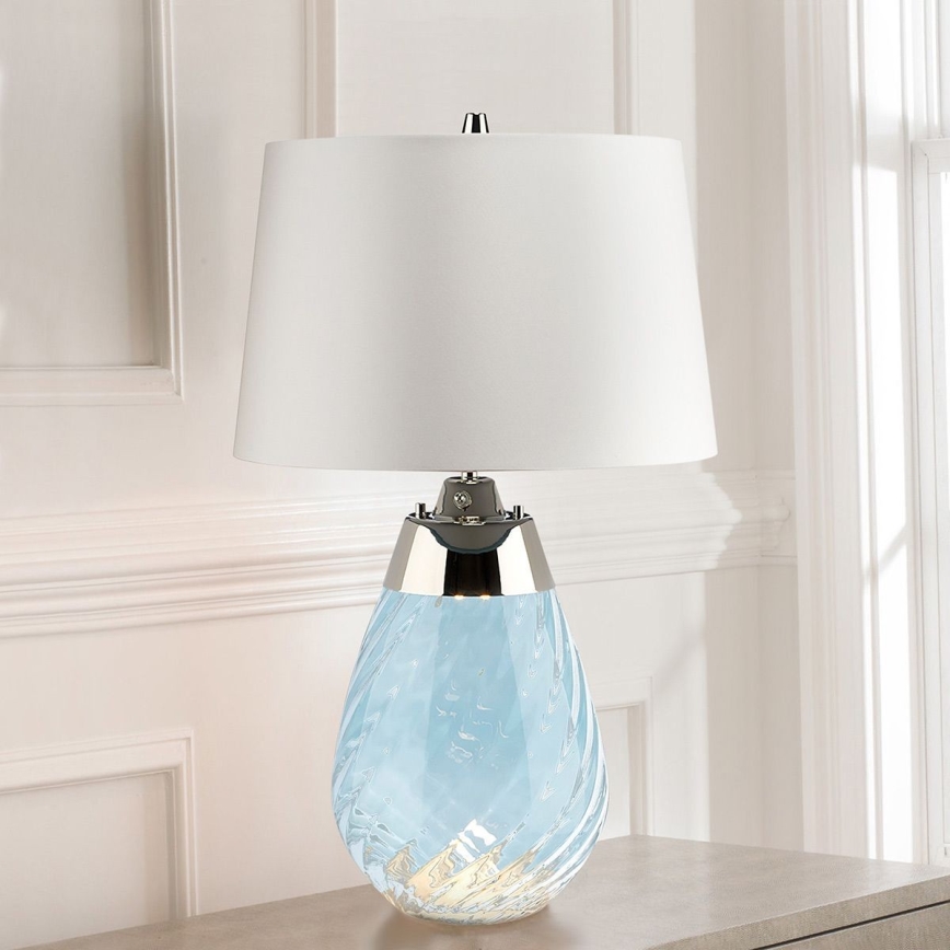 Elstead - LED Tafellamp LENA 1xE27/60W/230V + 1xGU10/7W 60,5cm blauw/wit