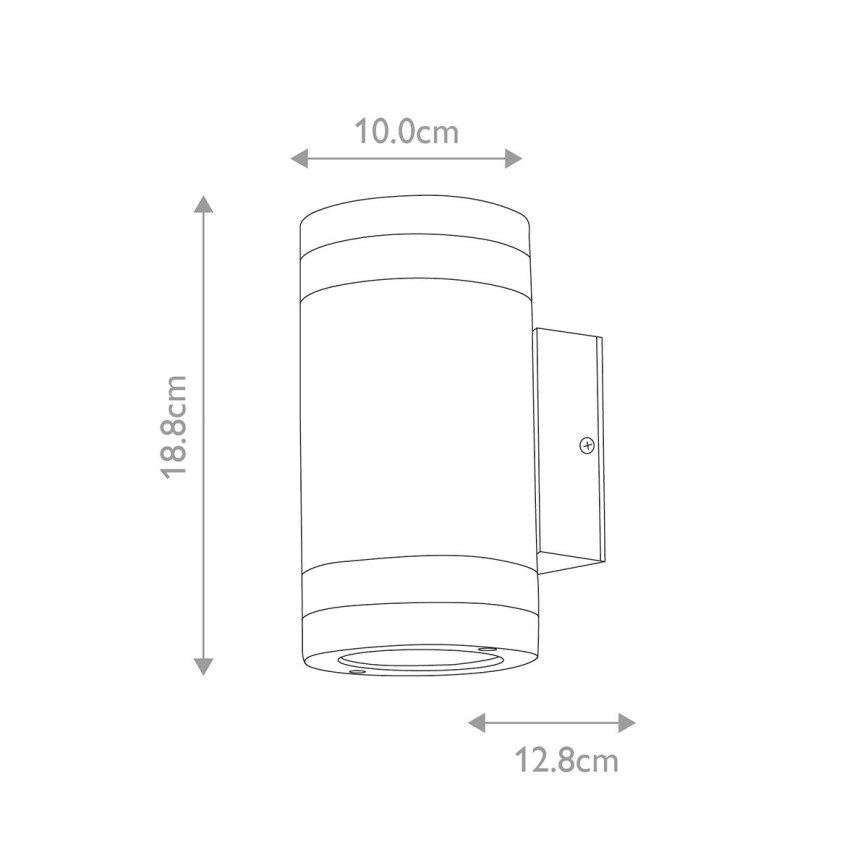 Elstead - LED Wandlamp voor buiten MAGNUS 2xGX53/9W/230V IP44