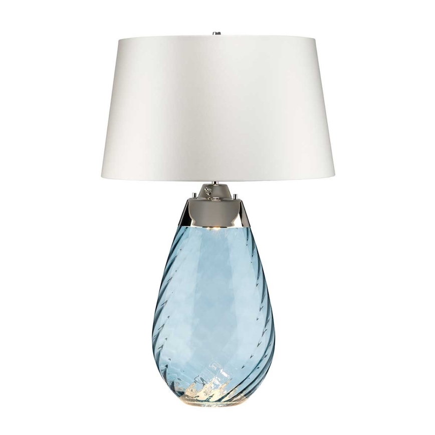 Elstead - LED Tafellamp LENA 1xE27/40W/230V + 1xGU10/7W 74 cm blauw/wit