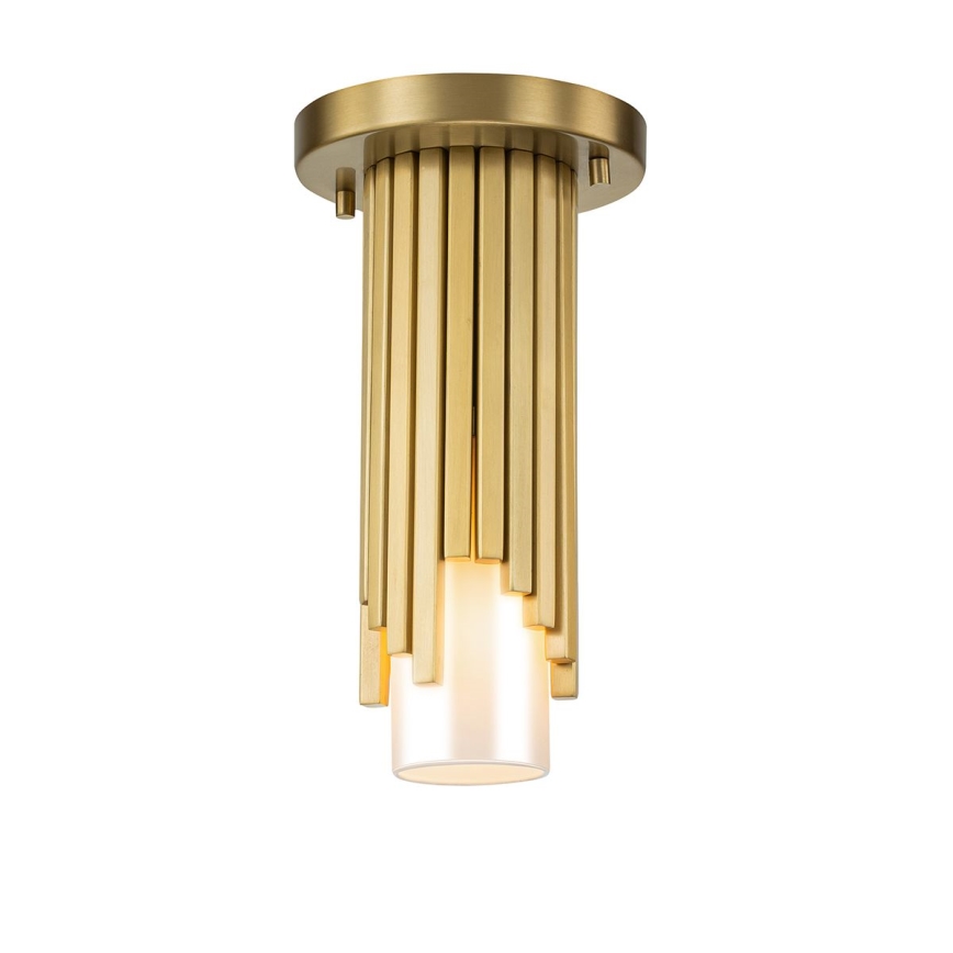 Elstead - Hanglamp met stang MARVELE 1xE14/40W/230V goudkleurig