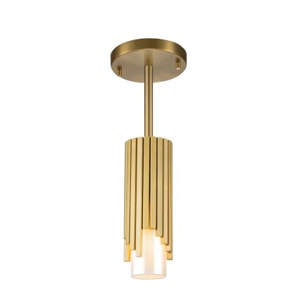 Elstead - Hanglamp met stang MARVELE 1xE14/40W/230V goudkleurig