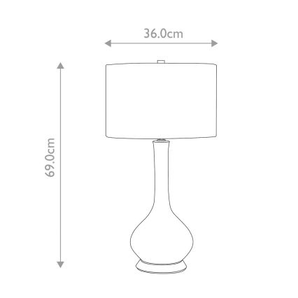 Elstead - Tafellamp MILO 1xE27/60W/230V roze