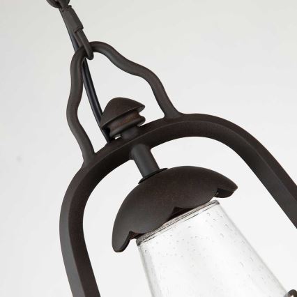 Elstead - Buitenhanglamp aan ketting MINERS 1xE27/60W/230V IP44 brons