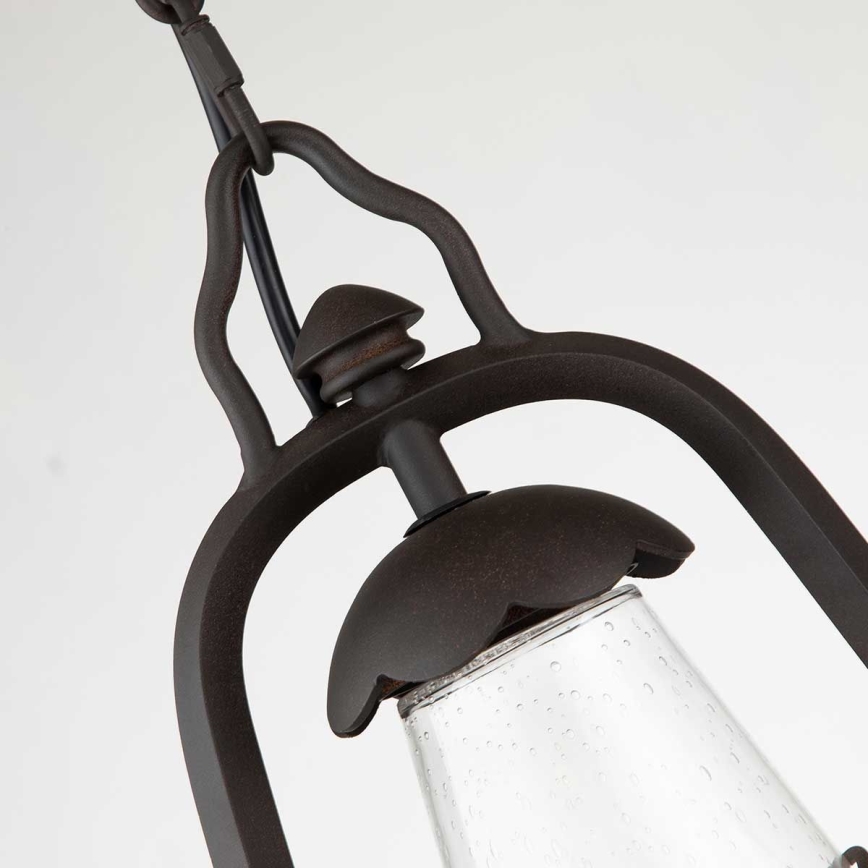 Elstead - Buitenhanglamp aan ketting MINERS 1xE27/60W/230V IP44 brons