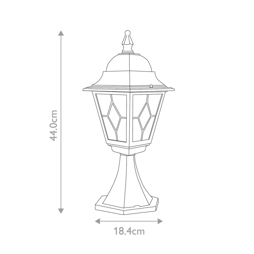 Elstead NR3-BLK - Buitenlamp NORFOLK 1xE27/100W/230V IP43