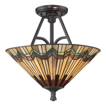 Elstead - Opbouwkroonluchter Tiffany ALCOTT 2xE27/60W/230V