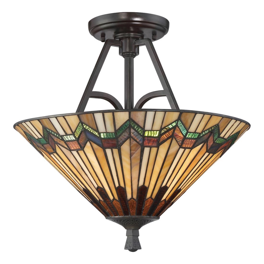 Elstead - Opbouwkroonluchter Tiffany ALCOTT 2xE27/60W/230V