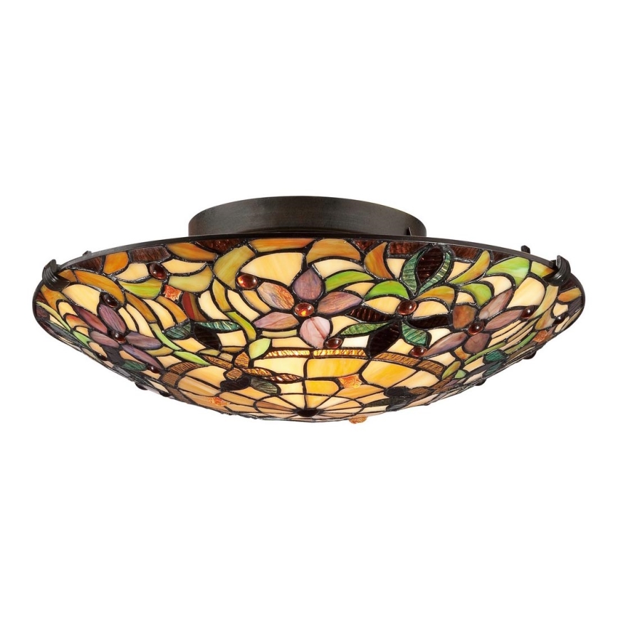 Elstead - Plafondlamp Tiffany KAMI 2xE27/60W/230V