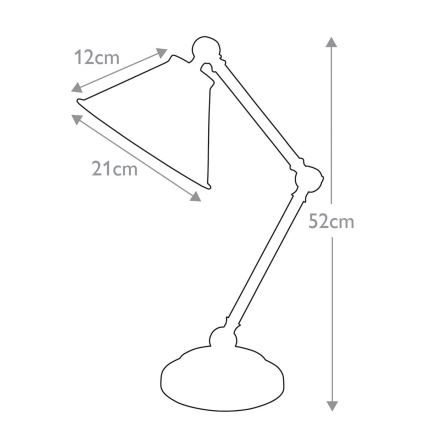 Elstead - Tafellamp PROVENCE ELEMENT 1xE27/60W/230V wit