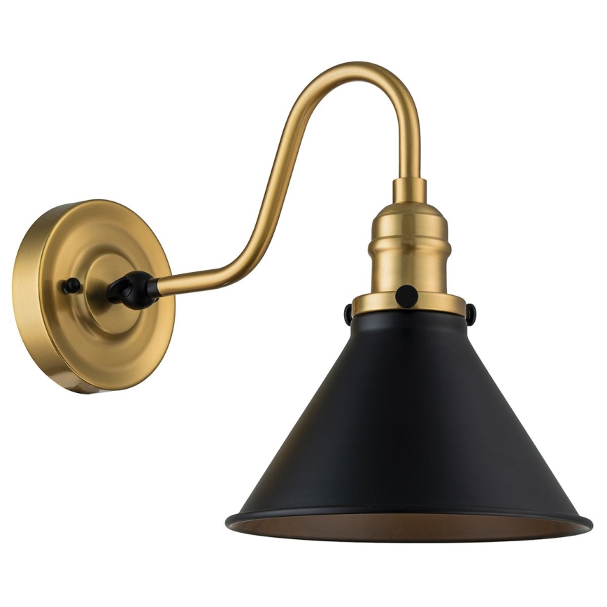 Elstead PV1-AB-MB - Wandlamp PROVENCE 1xE27/60W/230V goud/zwart