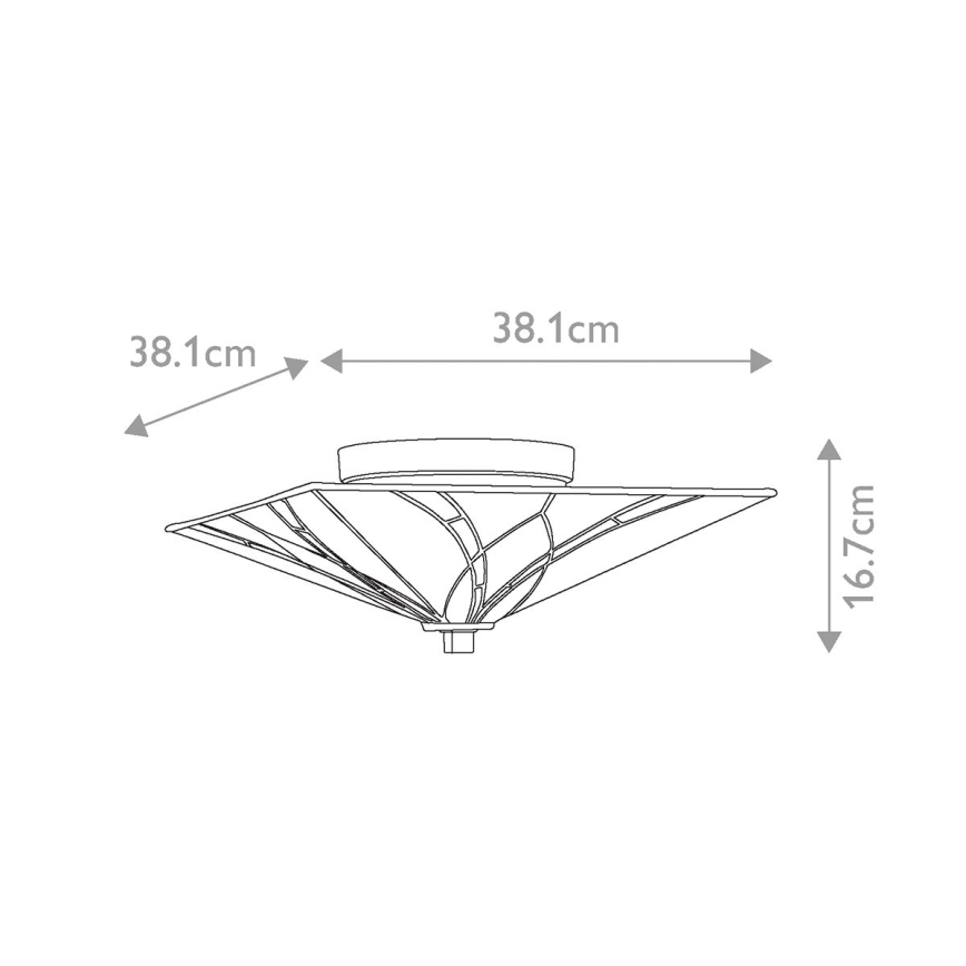 Elstead QZ-ASHEVILLE-F - Plafondlamp ASHEVILLE 2xE27/60W/230V