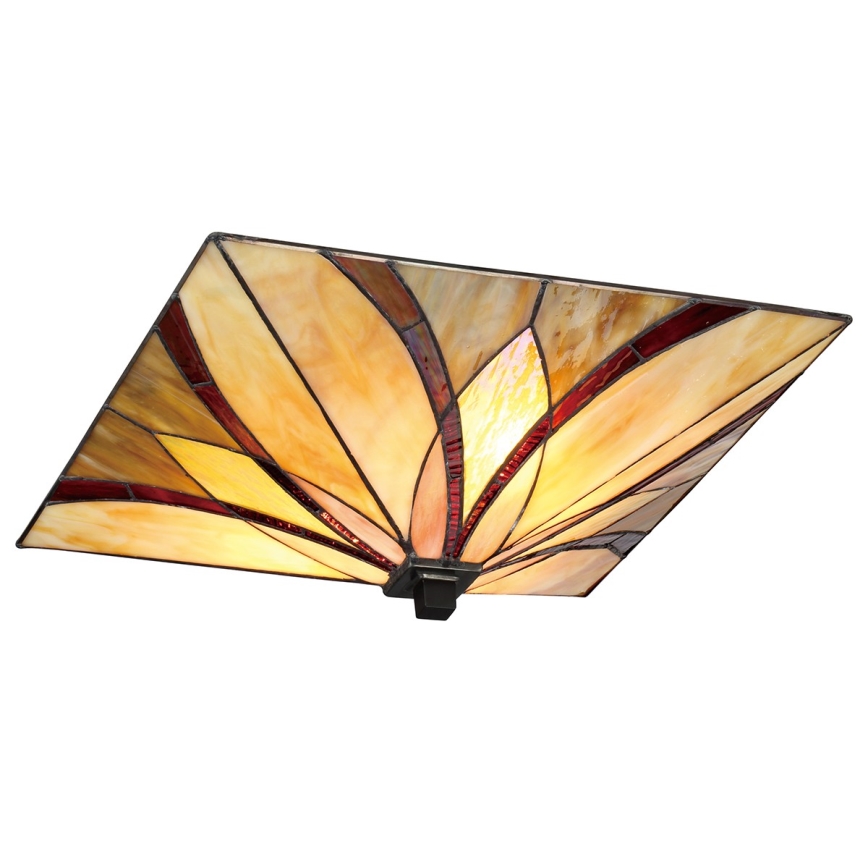 Elstead - Plafondlamp Tiffany ASHEVILLE 2xE27/60W/230V