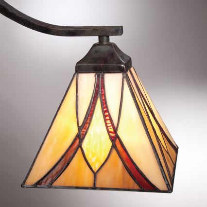 Elstead - Tiffany kroonluchter aan ketting ASHEVILLE 3xE27/60W/230V
