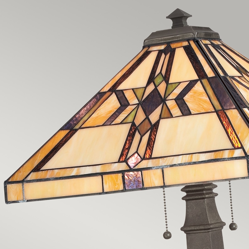Elstead - Tiffany-tafellamp FINTON 2xE27/60W/230V