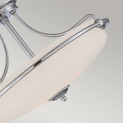 Elstead - Bevestigde hanglamp GRIFFIN 3xE27/100W/230V glanzend chroom