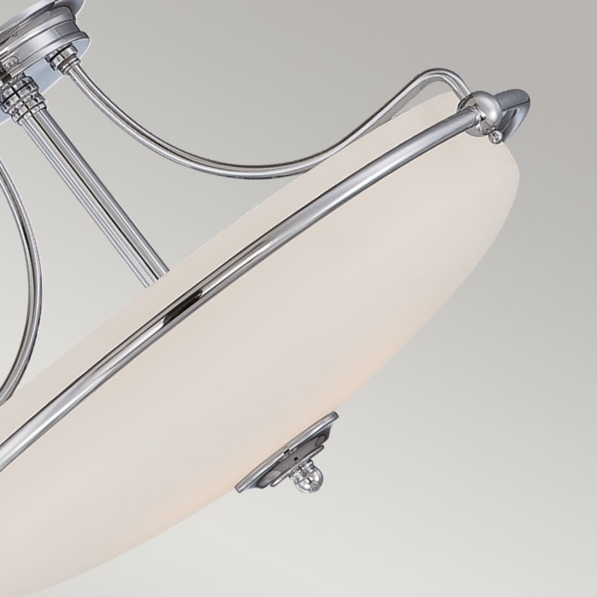 Elstead - Bevestigde hanglamp GRIFFIN 3xE27/100W/230V glanzend chroom