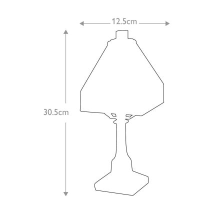 Elstead QZ-HOLMES-TL - Tafellamp HOLMES 1xE14/25W/230V