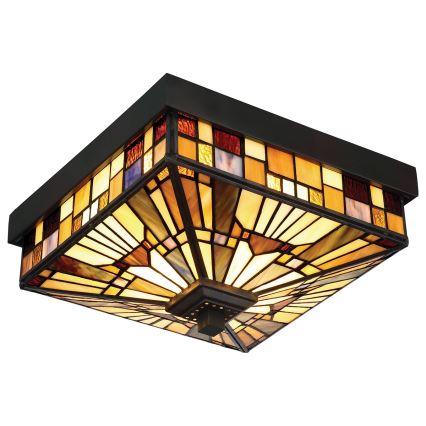 Elstead QZ-INGLENOOK-F - Plafondlamp voor buiten INGLENOOK 2xE27/60W/230V IP44