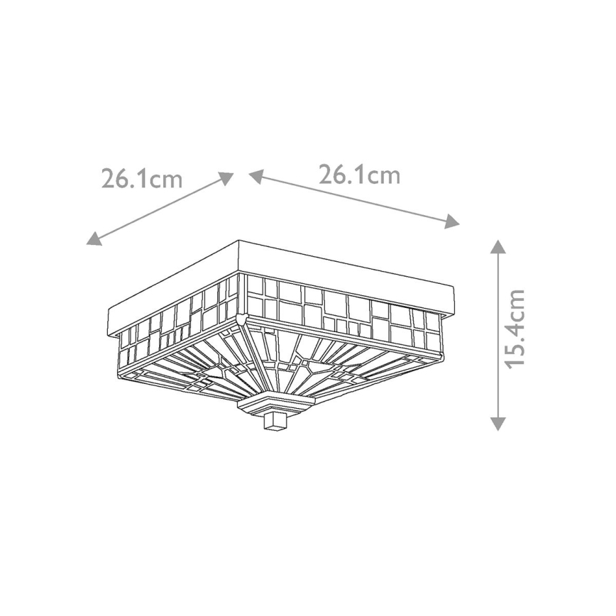Elstead QZ-INGLENOOK-F - Plafondlamp voor buiten INGLENOOK 2xE27/60W/230V IP44