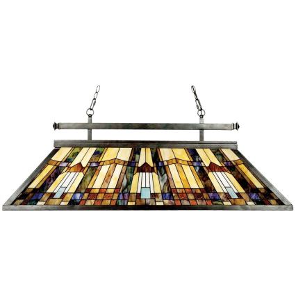 Elstead - Kroonluchter aan ketting Tiffany INGLENOOK 3xE27/100W/230V
