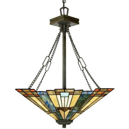 Elstead QZ-INGLENOOK-P-B - Hanglamp aan een ketting INGLENOOK 3xE27/100W/230V