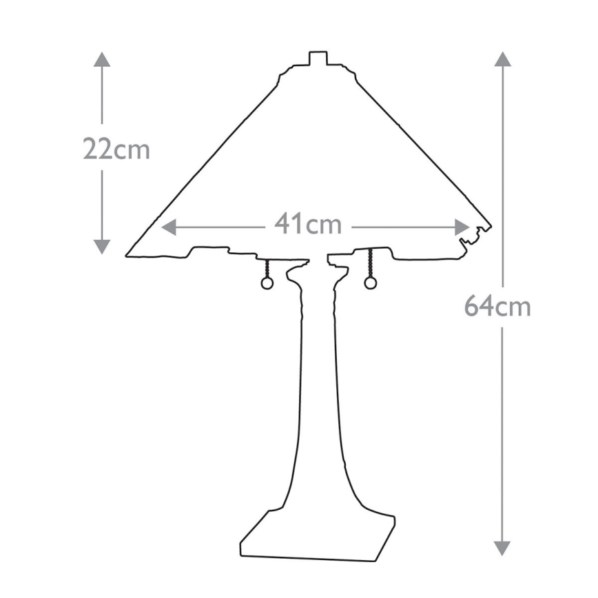 Elstead QZ-INGLENOOK-TL - Tafellamp INGLENOOK 2xE27/60W/230V