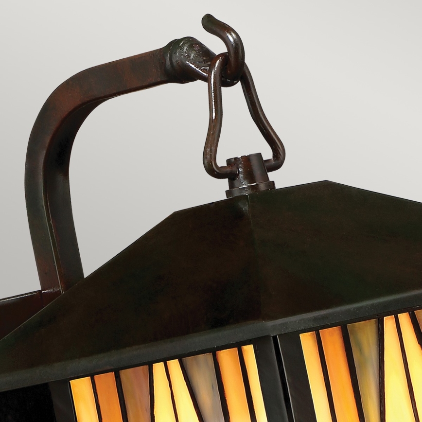 Elstead - Buitenwandlamp Tiffany INGLENOOK 1xE27/60W/230V IP44