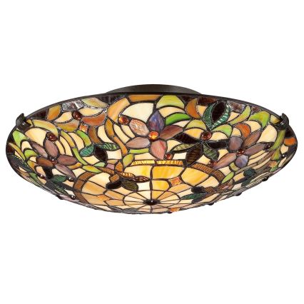 Elstead - Plafondlamp Tiffany KAMI 2xE27/60W/230V