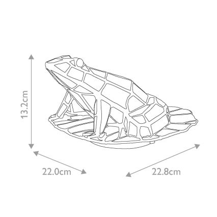 Elstead QZ-KIKKER-TL - LED Decoratieve lamp TIFFANY 1xG9/3W/12/230V kikker