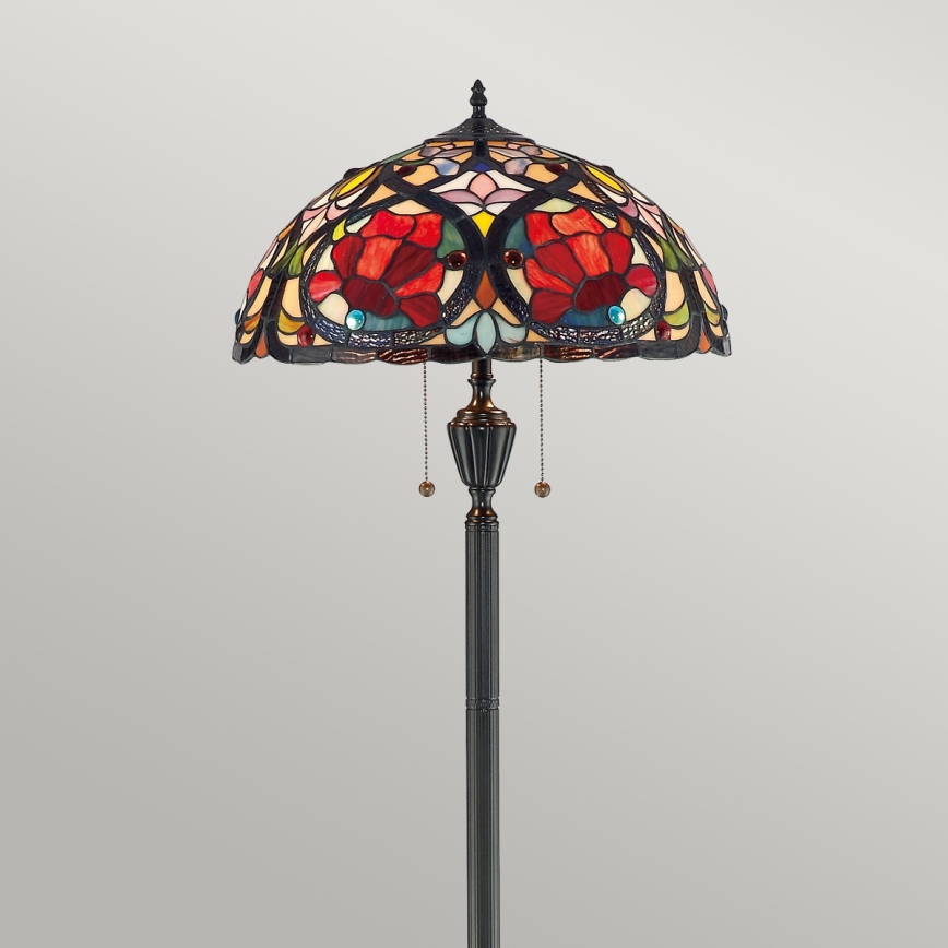 Elstead - Tiffany vloerlamp LARISSA 2xE27/100W/230V