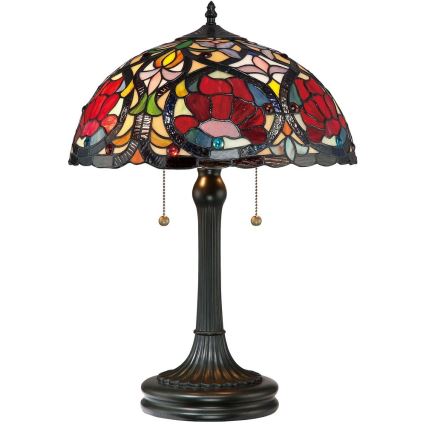 Elstead - Tafellamp Tiffany LARISSA 2xE27/60W/230V