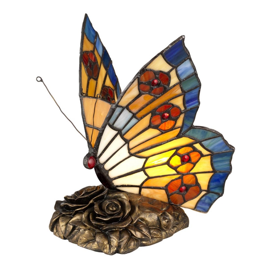 Staren Diverse Transparant Elstead QZ-OBUTTERFLY-TL - LED Decoratieve lamp TIFFANY 1xG9/3W/12/230V  vlinder | Lampenmanie