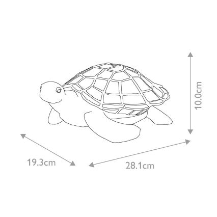 Elstead - LED decoratieve lamp TIFFANY 1xG9/3W/12V schildpad