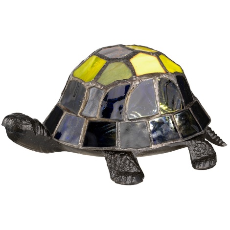 Elstead QZ-TORTOISE-TL - Decoratieve LED Lamp TIFFANY LED/3xAAA schildpad