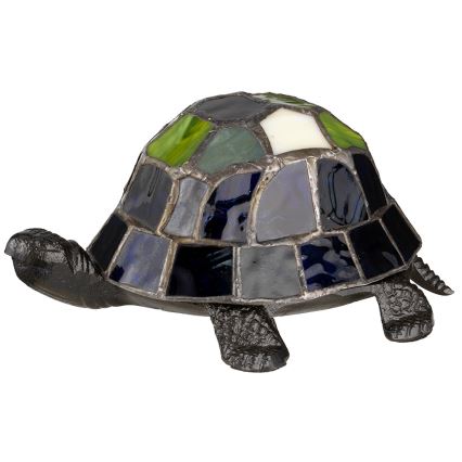 Elstead QZ-TORTOISE-TL - Decoratieve LED Lamp TIFFANY LED/3xAAA schildpad