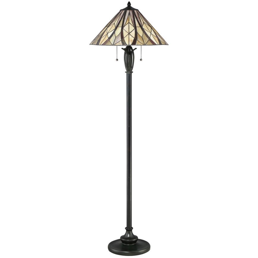 Elstead - Tiffany VICTORY staande lamp 2xE27/60W/230V