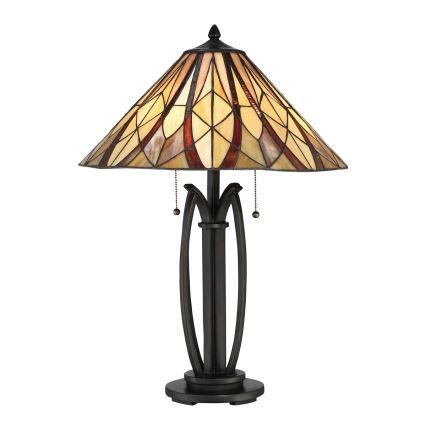 Elstead - Tiffany tafellamp VICTORY 2xE27/60W/230V