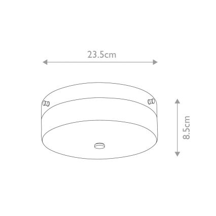 Elstead - LED badkamerplafondlamp TAMAR 1xGX53/5,7W/230V IP44 glanzend chroom