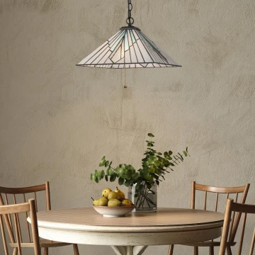 Elstead - Tiffany ALDERLEY kroonluchter aan ketting 1xE27/60W/230V