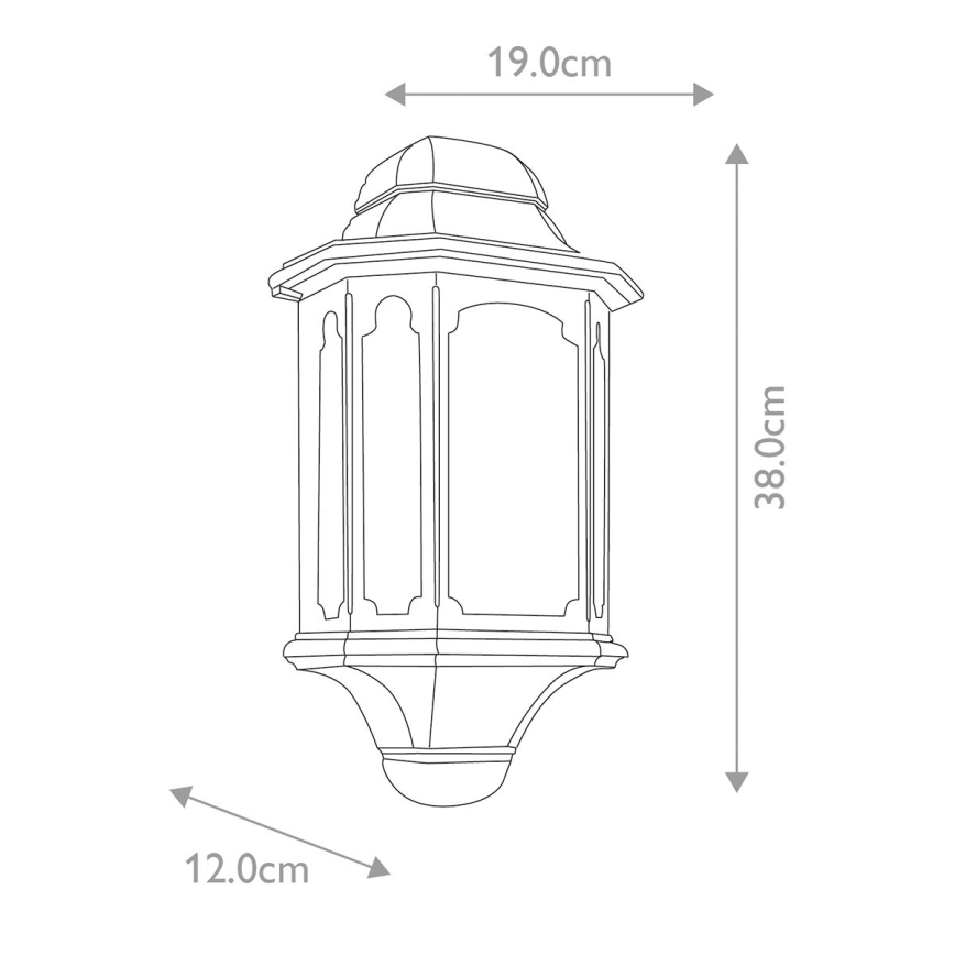 Elstead - Wandlamp voor Buiten CHAPEL 1xE27/100W/230V IP44