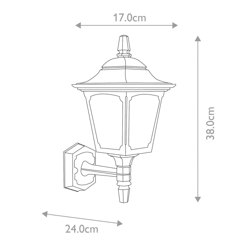 Elstead - Wandlamp voor buiten CHAPEL 1xE27/100W/230V IP44