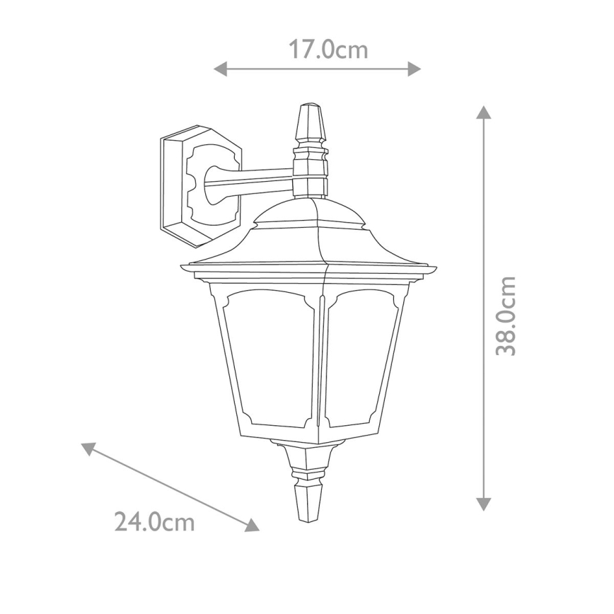 Elstead - Wandlamp voor buiten CHAPEL 1xE27/100W/230V IP44