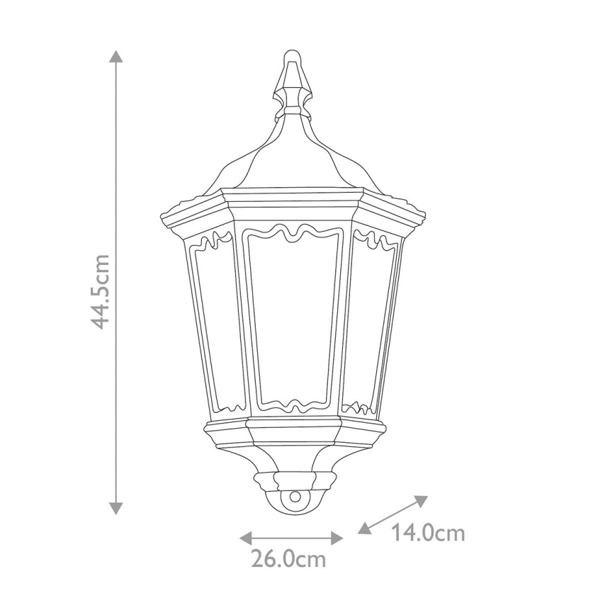 Elstead - Wandlamp voor buiten met Sensor MEDSTEAD 1xE27/100W/230V IP43
