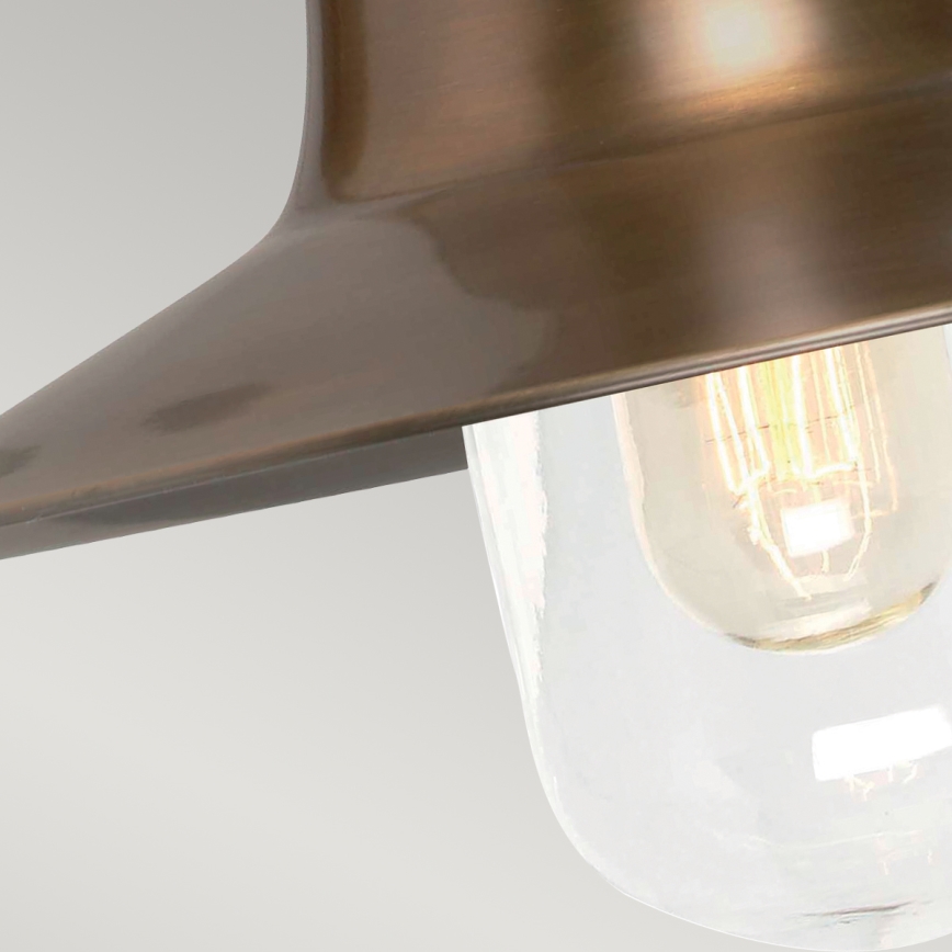 Elstead - Wandlamp voor buiten SHELDON 1xE27/100W/230V IP44 brons