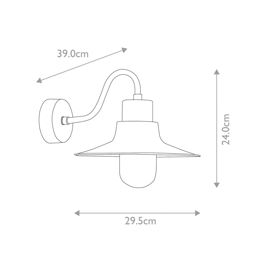Elstead - Wandlamp voor buiten SHELDON 1xE27/100W/230V IP44 turquoise