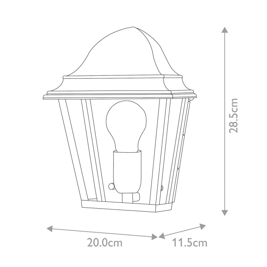Elstead - Wandlamp voor buiten ST JAMES 1xE27/100W/230V IP44