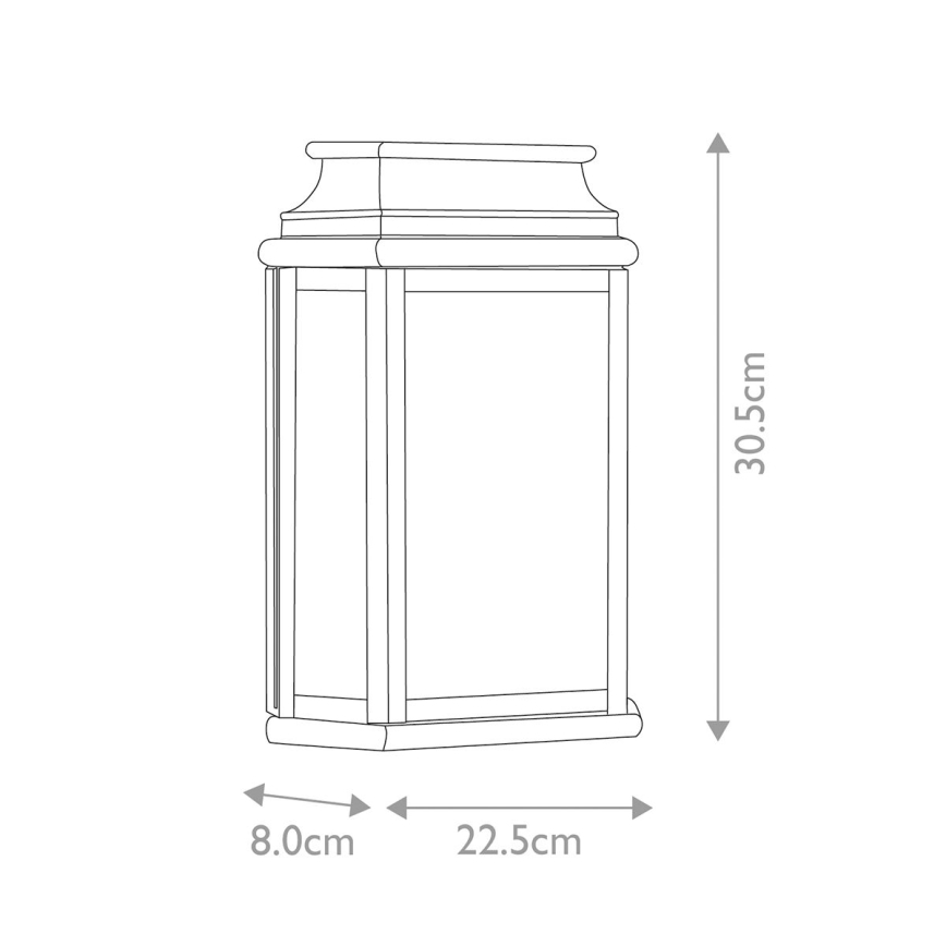 Elstead - Wandlamp voor buiten ST MARTINS 1xE27/100W/230V IP44 brons