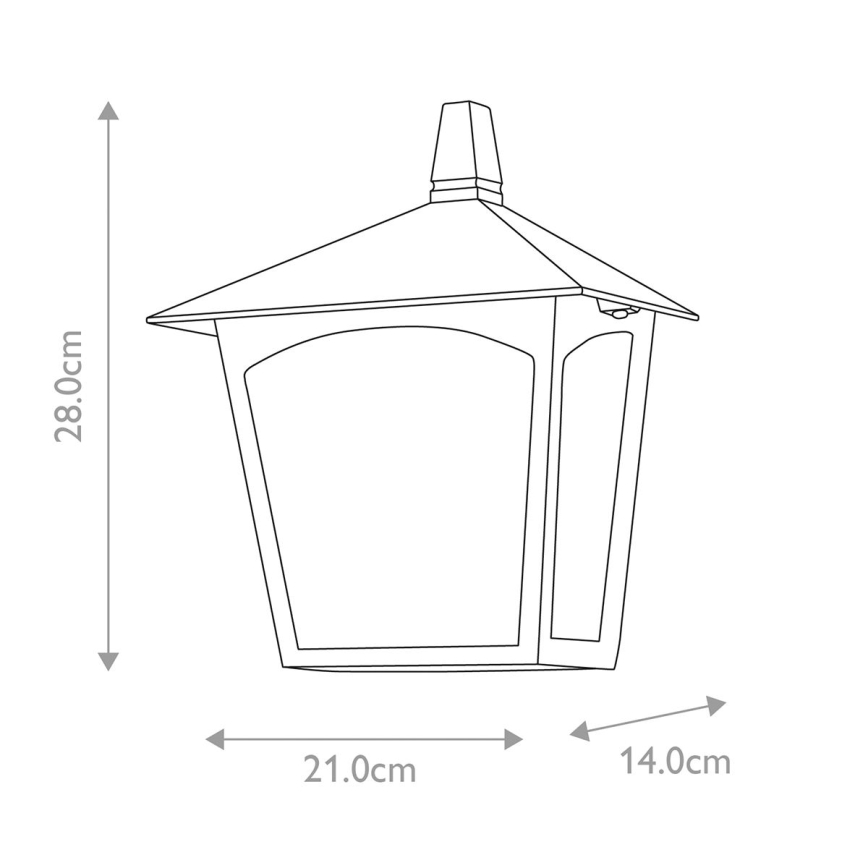 Elstead - Wandlamp voor Buiten YORK 1xE27/100W/230V IP23